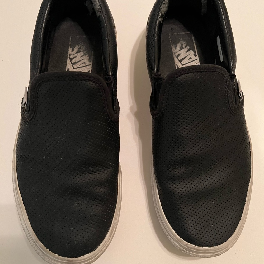 Leather Slip On Vans